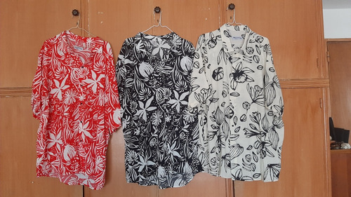 3 Camisas Fibrana Manga Corta 54 Sin Estrenar V/ Descripcion