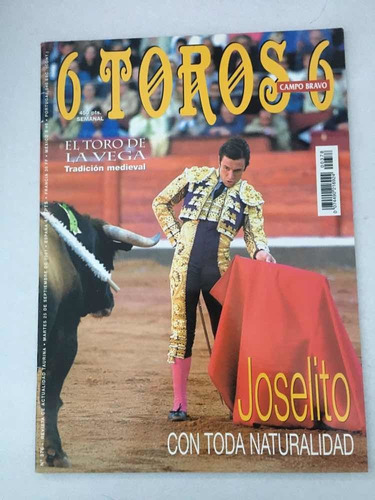 Revista 6 Toros 6. No. 378. 25-septiembre-2001. Campo Bravo.