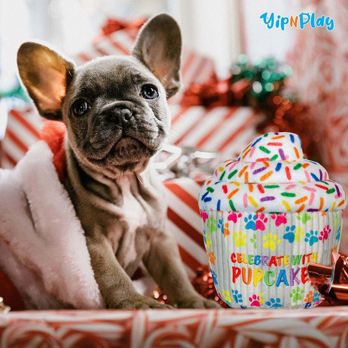 Yipnplay Pupcakes - Juguetes De Peluche Para Perros En Una V