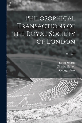 Libro Philosophical Transactions Of The Royal Society Of ...