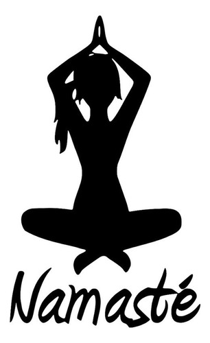 Vinilo Decorativo Yoga Namaste Mujer