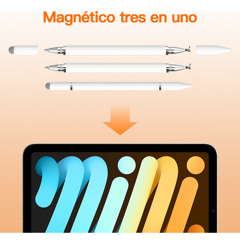 Stylus Punta Disco Precisión Doble Para Celular Talla