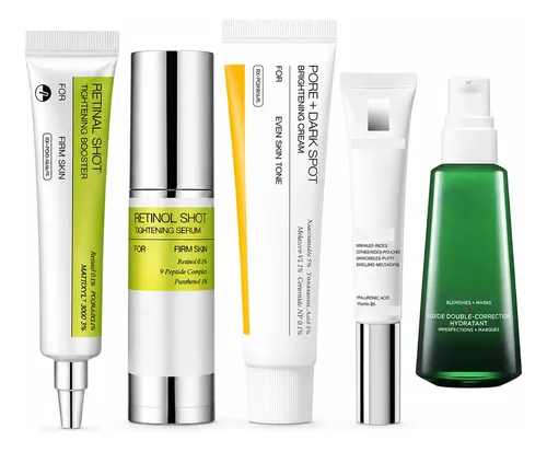 MLB 7333639452 Kit Facial 5 Pecas Retinol Olheiras Manchas E Firmeza JM