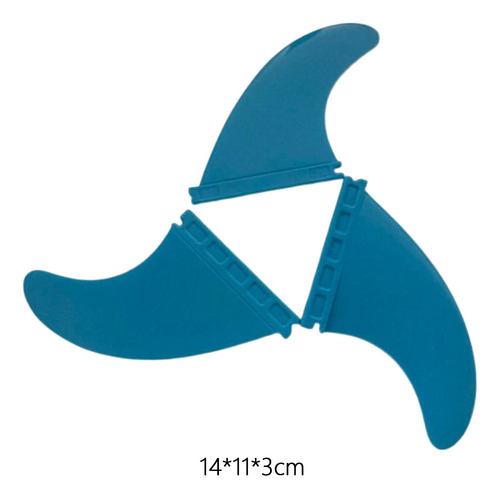 Stand Up Paddle Board Fin Surfboard Tail Fin 3 Unids / Azul