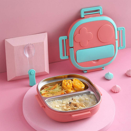Acero Inoxidable Niños A Prueba De Caídas Bento Lunch Box