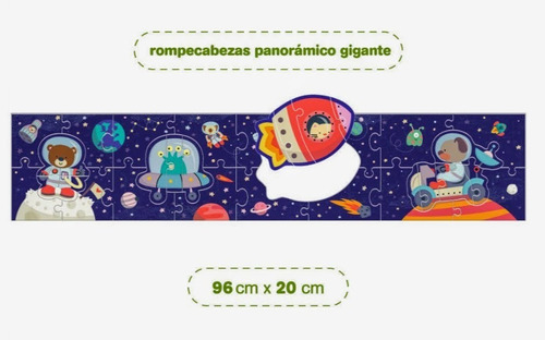 Imagen 8 de 12 de Oveja Negra Puzzle Extralargo El Espacio Colores En Fuga Kid