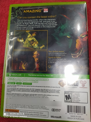 Wolf Amongus Xbox 360 Físico Orginal (Usado)