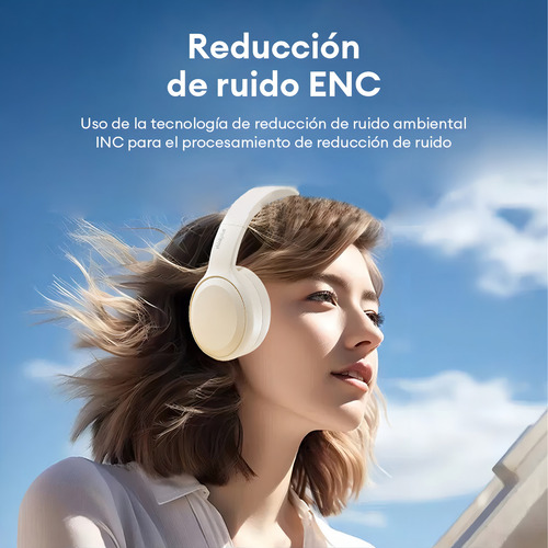 Auriculares Inalámbricos Bluetooth Plegables Lenovo Academia Training Th30, Color Rosa Rosa