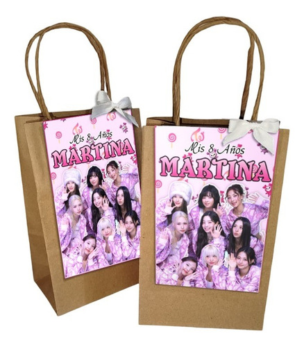 Bolsita De Cumpleaños Con Manija Personalizada X12 Unid. K-pop - Twice