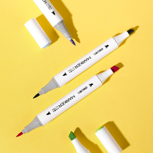 Sketch Marker Deli Doble Punta Al Agua X 36 Colores