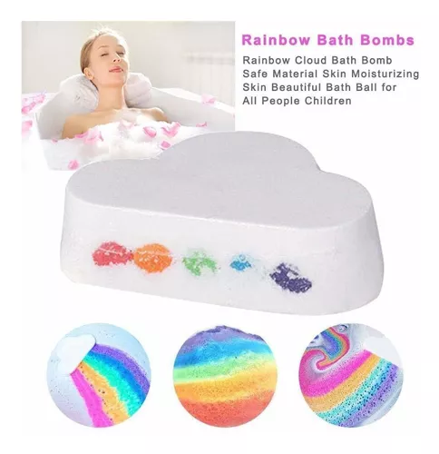 Bombas de baño para niños, Bomba de lote de arco iris, Relleno de medias,  Regalo de Pascua para niños, Baño para niños Fizzier, Bomba de baño para  niños y niñas, Rainbow CLOUD 