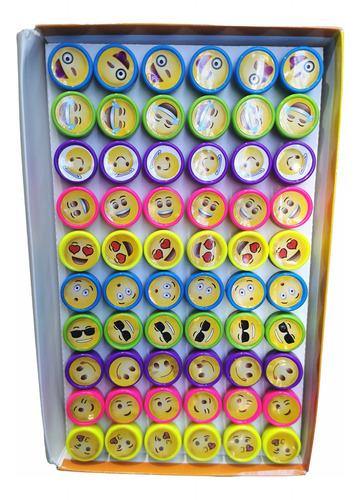 Sellos Sellitos Infantiles De Emoji/maestra  X 36uni