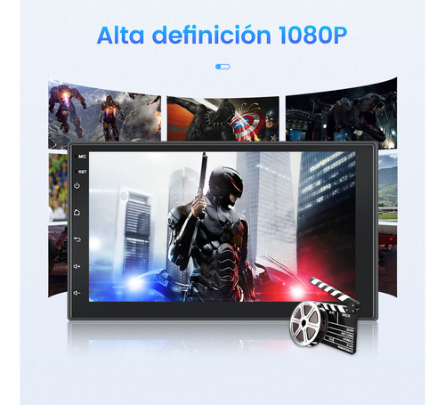 Autoestéreos Estéreo De Coche Gearelec Android 7 Pulgadas Modelo 9210s Wifi Carplay 2+32gb Bluetooth Gps Rca Aux Radio Soporta Instalación De Apps Rds Soporta La Carga De Teléfonos 1024x600 Resolución