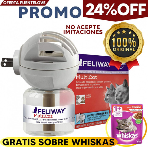 Set Iniciación Feliway Multicat Feromonas Para Gato