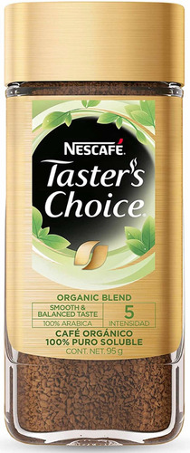Café Organic Blend Soluble Nescafe Tasters Choice 95g