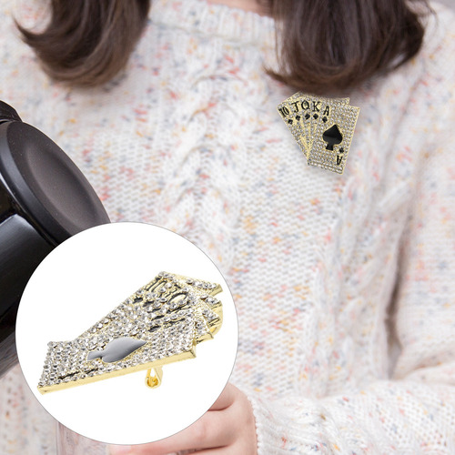Broche De Suéter Moderno Com Xale E Peito Para Pôquer