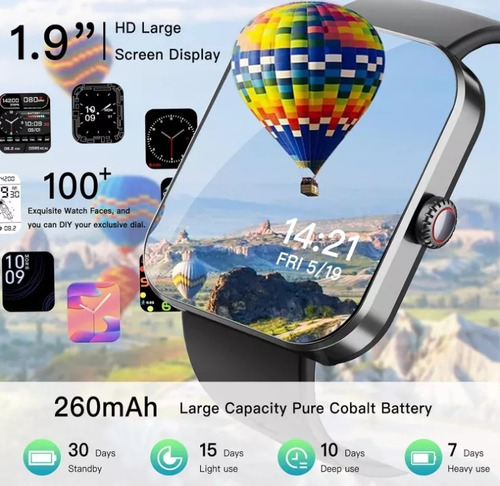 Smartwatch F57l Con Medidor De Glucosa Y Presión Arterial