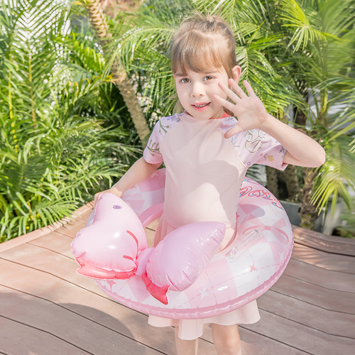 Spot Supply - Pink Rainbow Horse Swim Ring (suitable For 5-9