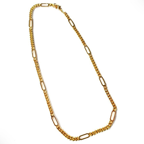 Cadena De Oro Amarillo 18k Laminada Gargantilla Para Mujer 