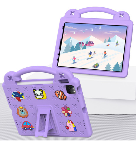 Capa Protetora Com Slot Para Caneta Para Galaxy Tab A 8.0 Cor Azul Céu