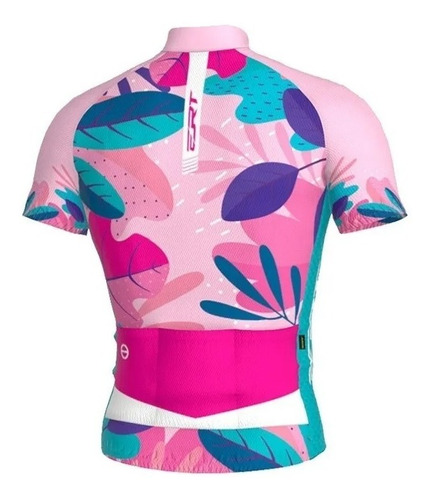 Imagem 2 de 4 de Camisa De Ciclismo Ert - Classic Floral Rosa