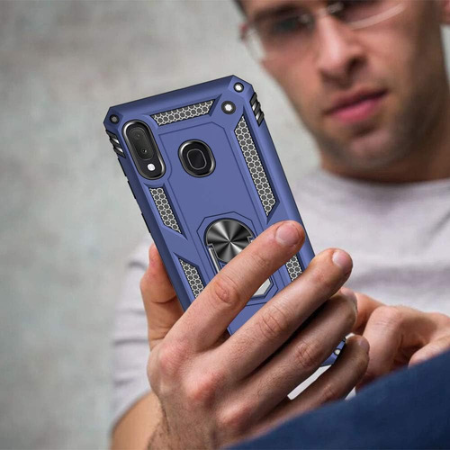 Funda Uso Rudo Golpes Para Galaxy A10e/a20e Carcasa+mica Azul Samsung Galaxy A10e/a20e
