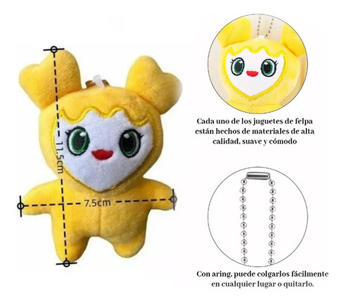 9uds Twice Momo Lovely Kpop Korea Peluche Llavero Colgante