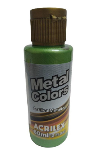 Tinta Acrílica Metal Colors Verde Musgo 513 - Acrilex - 60ml