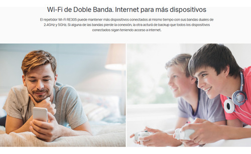 Extensor Cobertura Señal Wi-fi Tp-link Re305 Alta Velocidad