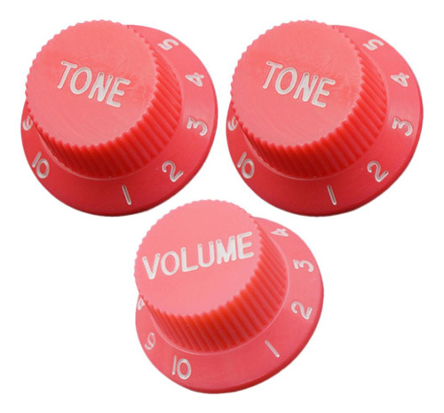 1 Y 2 Botones De Interruptor De Control De Tono Para Rosado