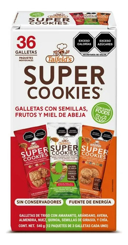 Taifelds Super Cookies 3 Sabores 540g