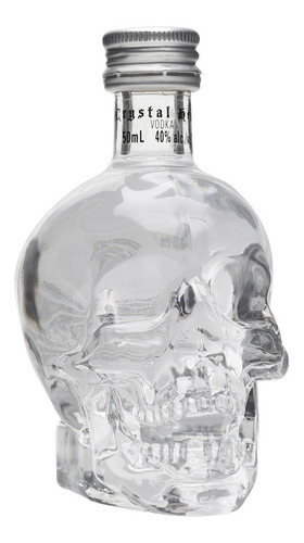 Imagen 1 de 1 de Miniatura Botellita Vodka Crystal Head 50ml Estampillada
