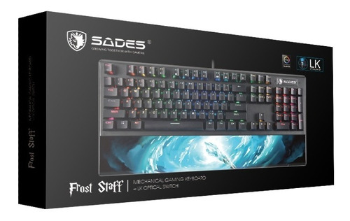 Teclado Mecanico Gamer Sades Frost Staff Impermeable Rgb