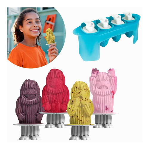 Molde De Silicon Slim Company Para Paleta De Hielo Chocolate Base De Plástico Reutilizable
