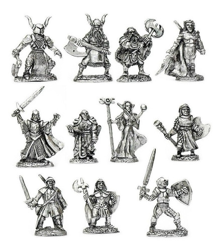 Lote Kit De 11 Miniaturas Rpg / D&d : High Lords Em Metal