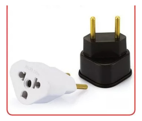 2 Pçs Kit Adaptador Triangular 10 / 20 Amperes Triangulo