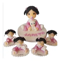 Comprar Adorno Torta + 15 Souvenirs Porcelana Fría Bautismo 