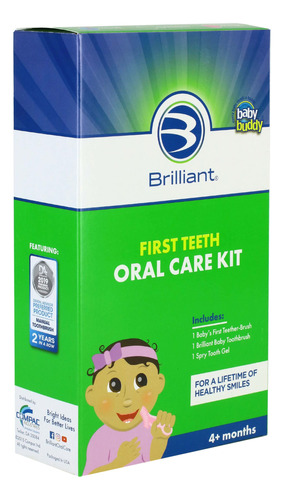 Kit De Cuidado Bucal First Teeth De Brilliant Oral Care- El