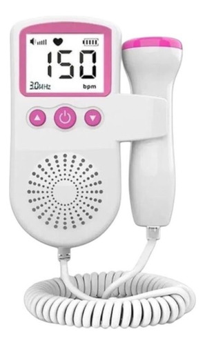 Fetal Doppler Jsl-t501 - Monitor De Latido Fetal Rosa Rosa Chicle