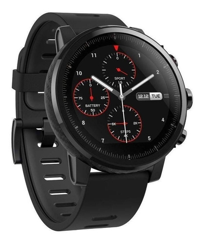 Smartwatch Amazfit Sport Stratos 2 1.34" caixa  preta, pulseira  preta A1619