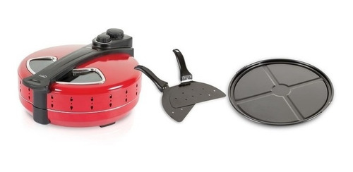 Imagen 4 de 7 de Pizza Maker Kalley K-pm1 Negro-rojo