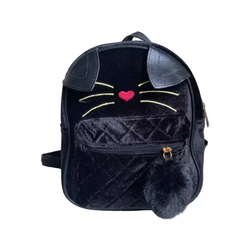 Conjunto de Mochila Escolar Infantil, Bolsa de Orelhas de Gato