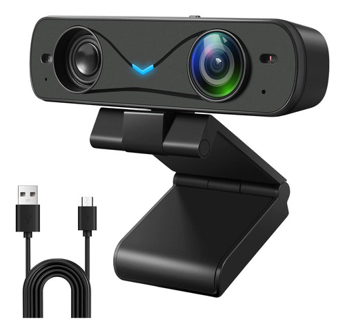 Camara 1080p Altavoz Microfono Usb Cubierta Privacidad Poca