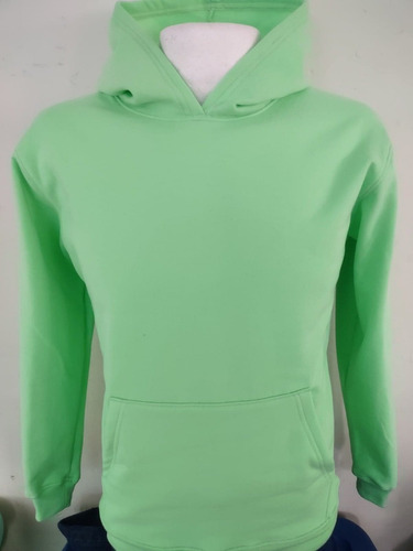 Sudadera Hoodie Color Verde Pistache