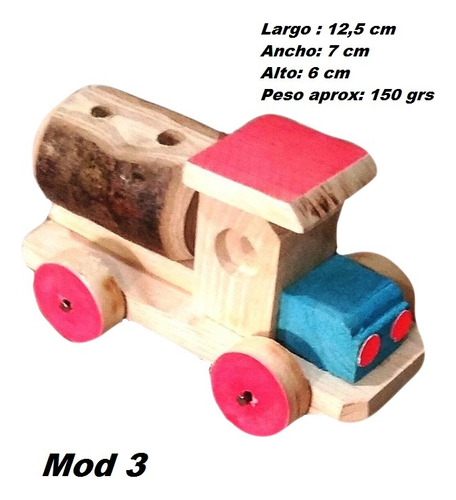 Juguetes Carros De Madera Para Niños, Artesanías Rodantes 