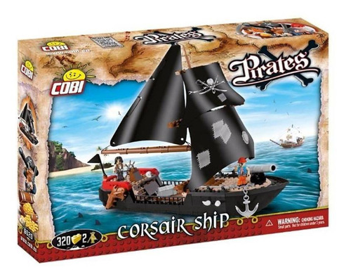 Corsair Ship - Navio Corsário - Piratas - 320 Peças - Cobi