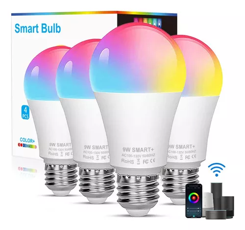 Foco Led Inteligentes Wifi Rgbcw Control Remoto De Cozylife App Y Control  Voz 2.4g Wifi & Bluetooth Bombilla Inteligente Multicolor E27 9w 110v-130v  Compatible Con Alexa Google Home Siri Android iOS