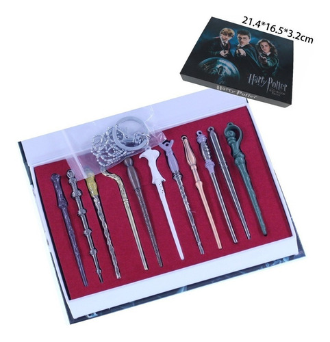 Juego De Varita Harry Potter Funda Coleccionista,llaver,coll Juego De Varita Harry Potter Funda Coleccionista,llaver,coll