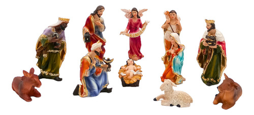 Pesebre Navideño Figuras Sagrada Familia Ceramica Artesanal