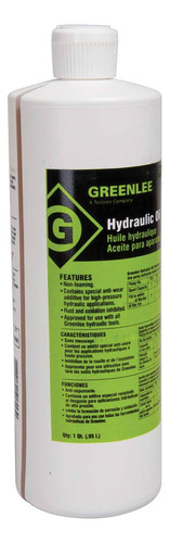 Greenlee - Aceite-hidráulico 1qt, Flexión (gb)